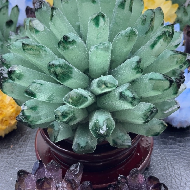 琉璃手工艺品小**，晶簇