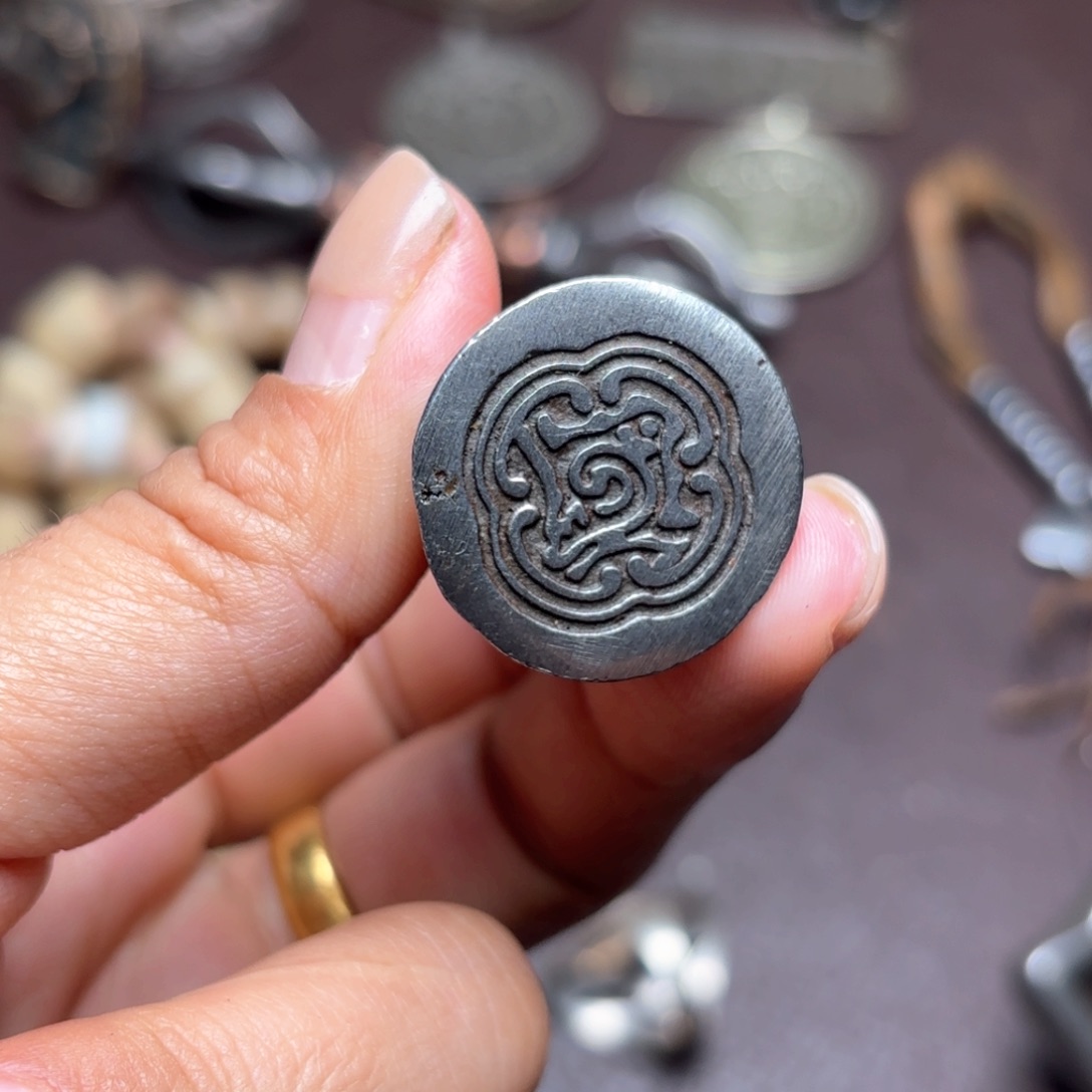 铜星月菩提吊坠项链