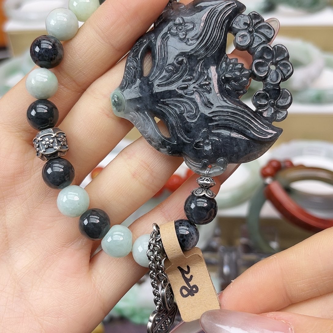 翡翠未镶嵌手链手链