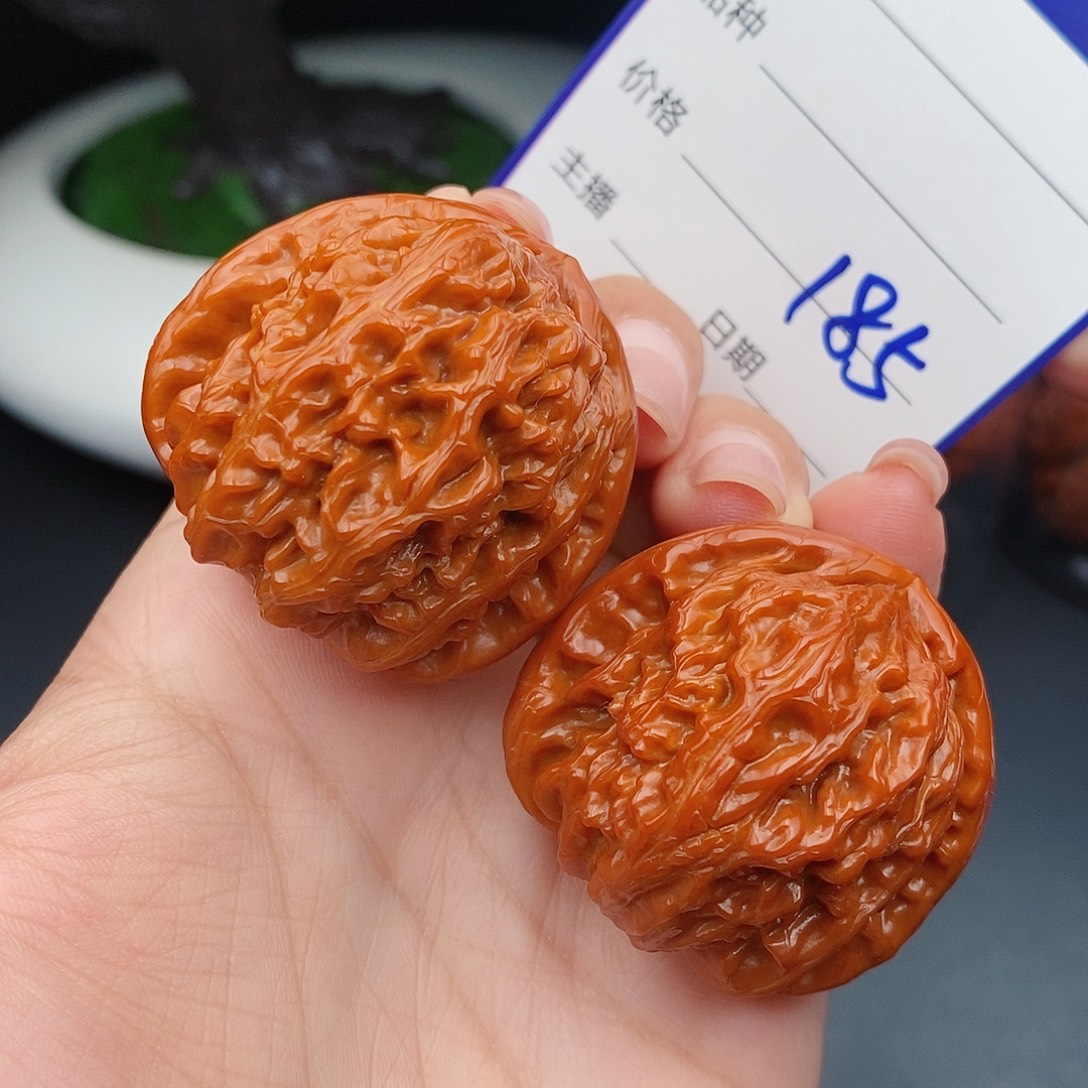 把件文玩核桃40球白185