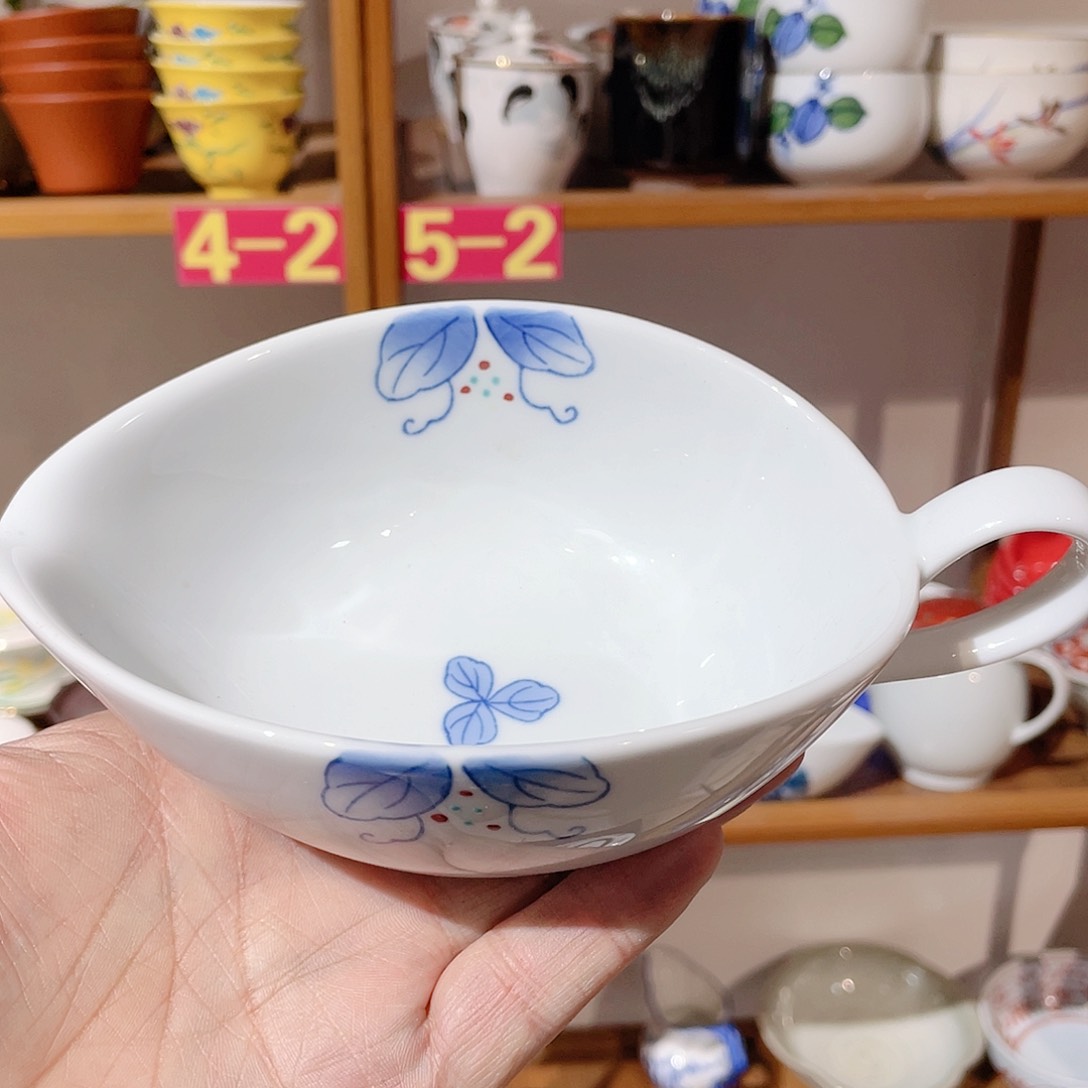 手写暗刻华山双款内外绘青花后手大公道杯