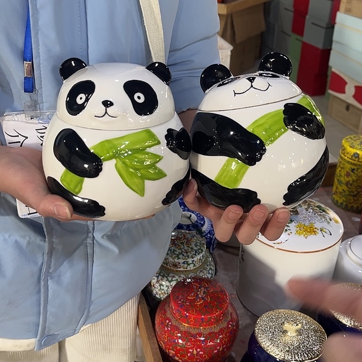 其他陶瓷茶叶摆件茶叶罐