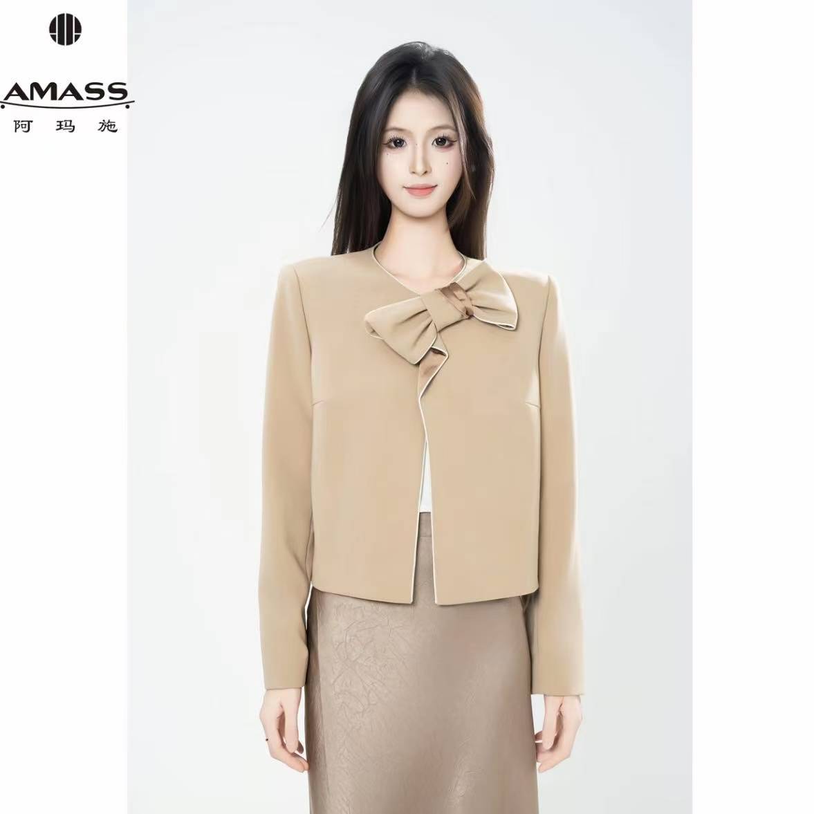 阿玛施/AMASS早秋新款蝴蝶结造型外套540021-4249173