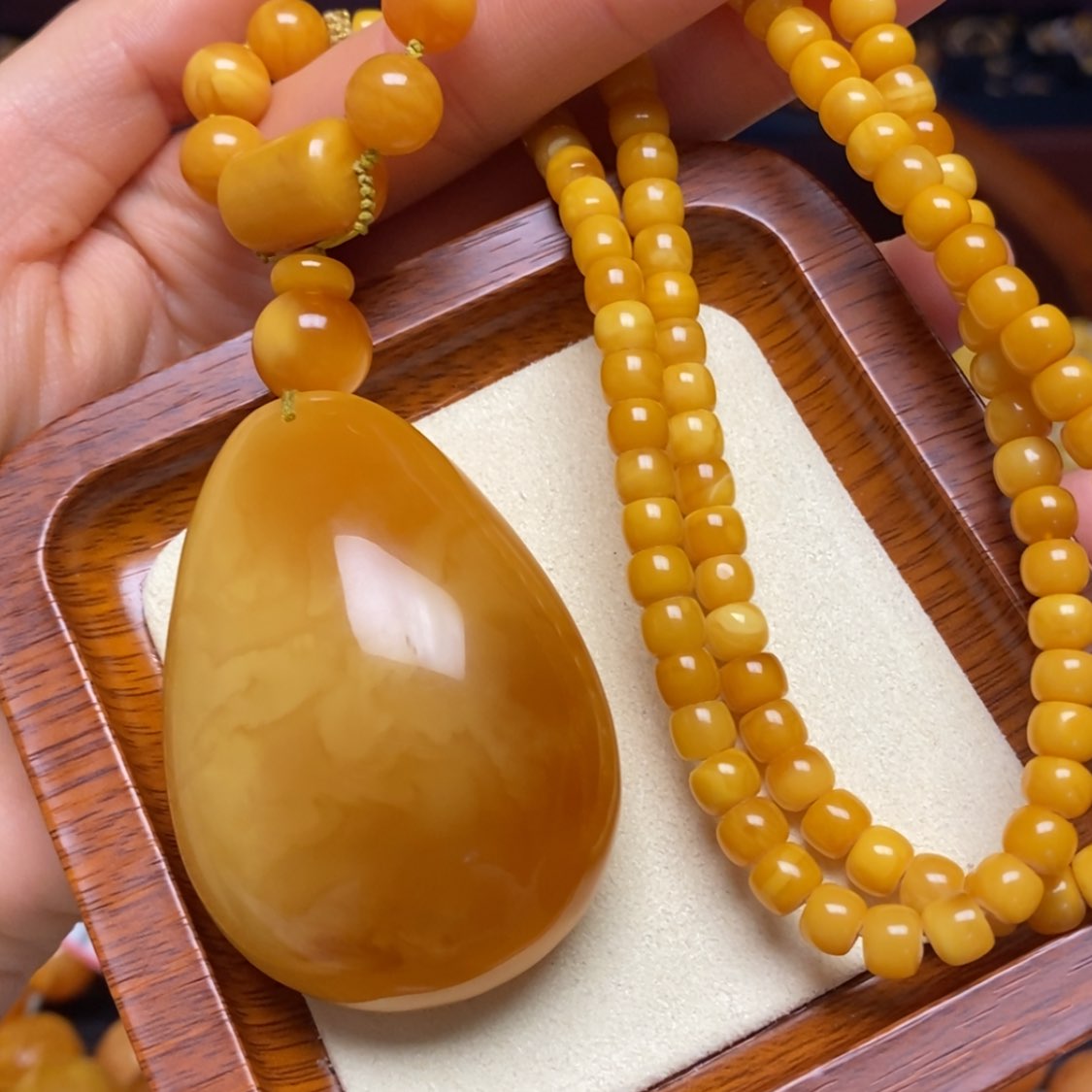 【闪购商品】蜜蜡颈饰未镶嵌项链