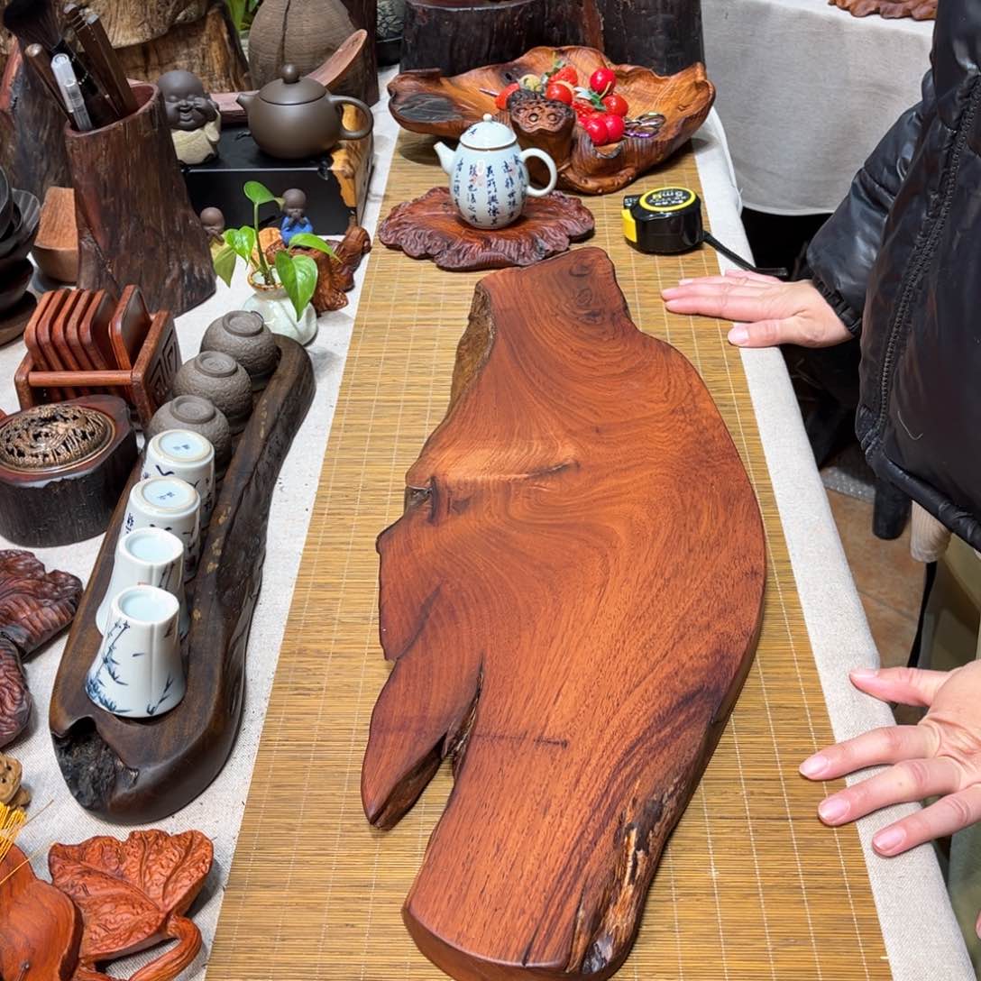 老挝酸枝干泡茶盘70-23