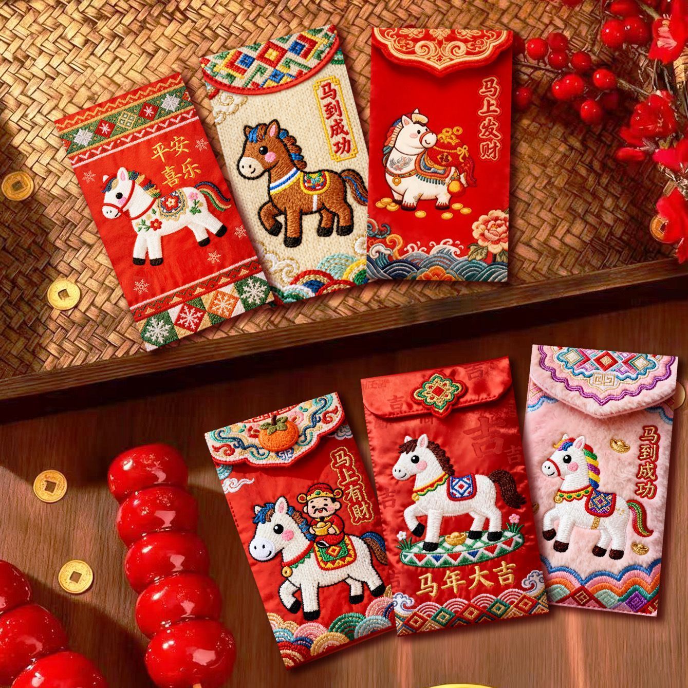 马年红包卡通5D立体风压岁利是封新春过年通用创意袋