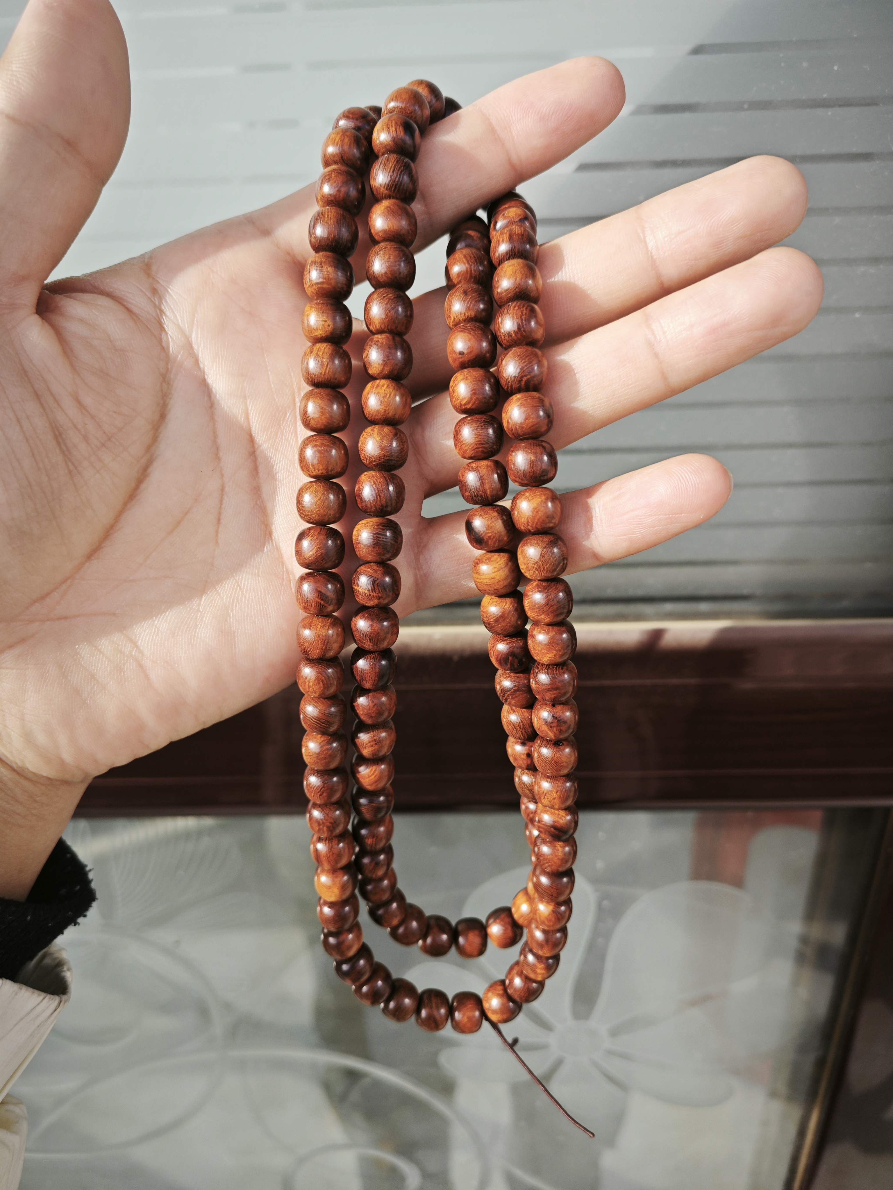 美国沙漠铁木手串108×8×9树根风化老料 超级少遇到的高硬度密度