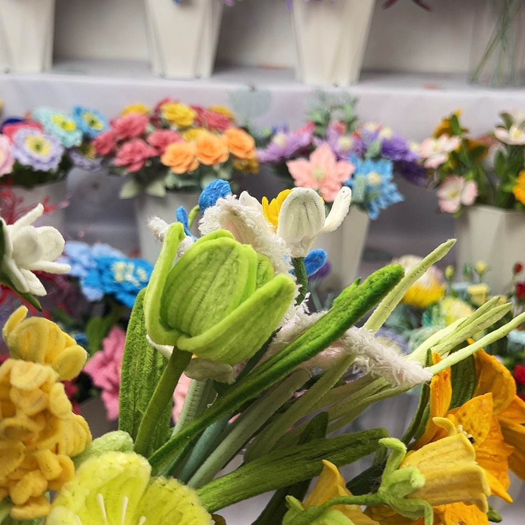 扭扭棒成品手工花