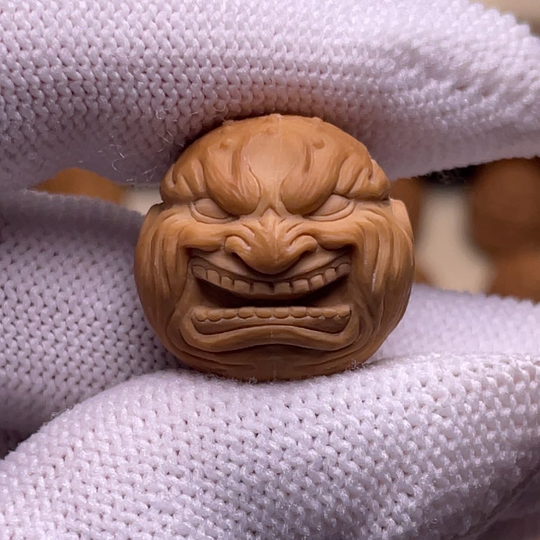 猴头核桃吊坠经典款金牙素款17/18/19