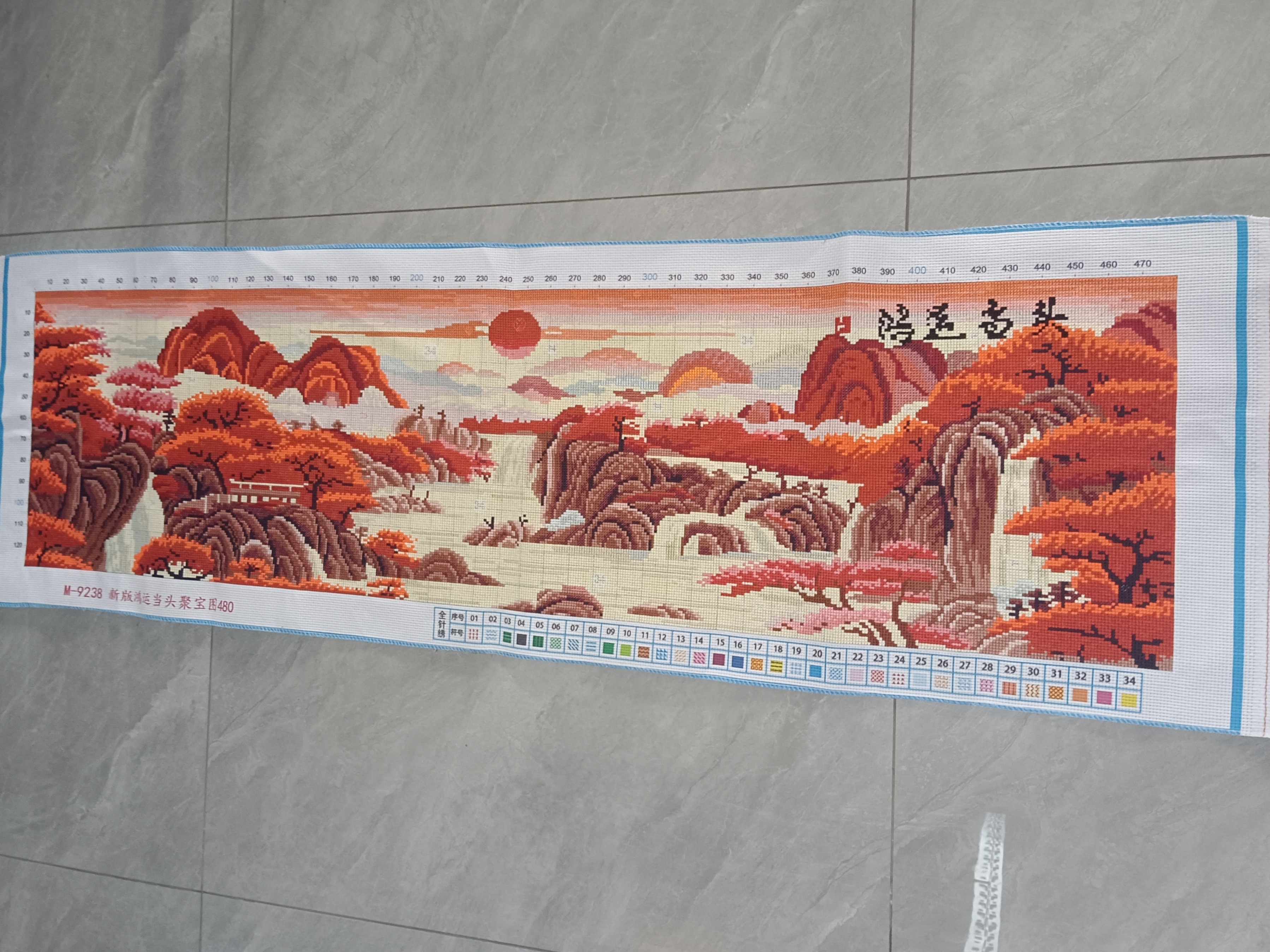 纯手工绣好的十字绣成品鸿运当头聚宝盆客厅办公室客厅挂画