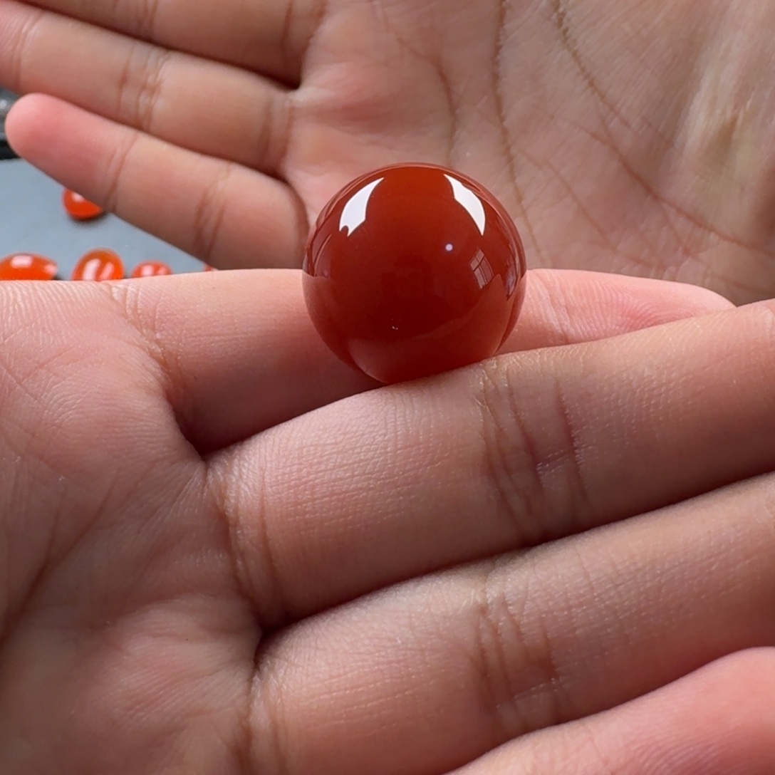 南红玛瑙未镶嵌圆珠19.9mm