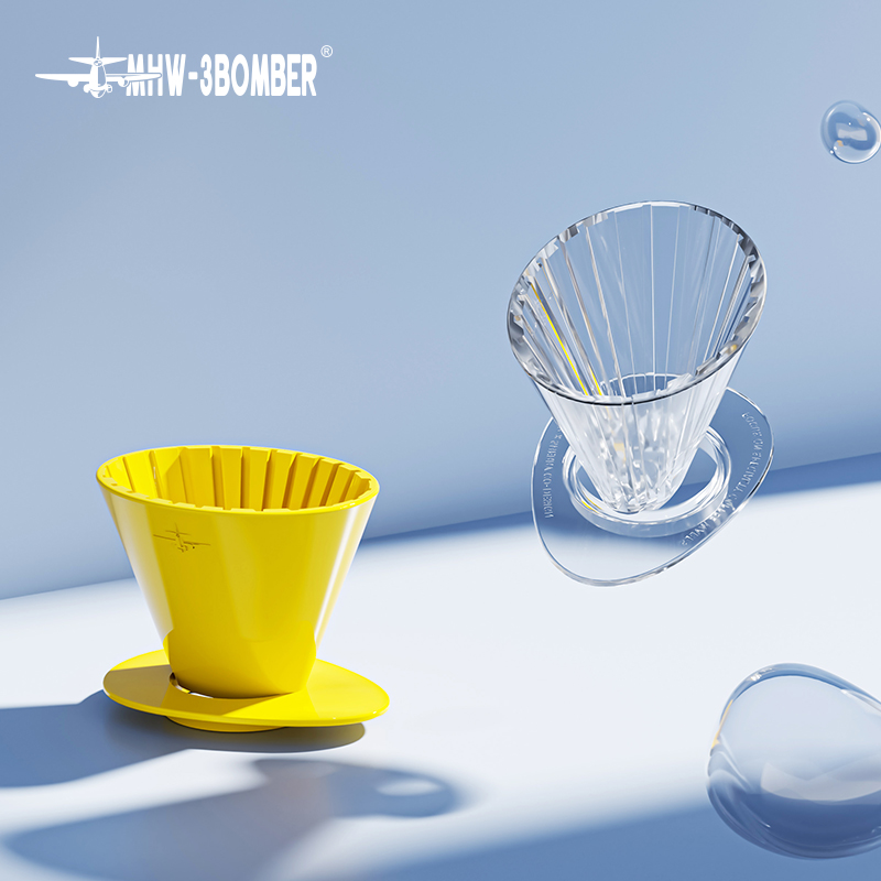 MHW-3BOMBER/轰炸机联名椭滤杯手冲滤杯高甜萃取过滤椭圆