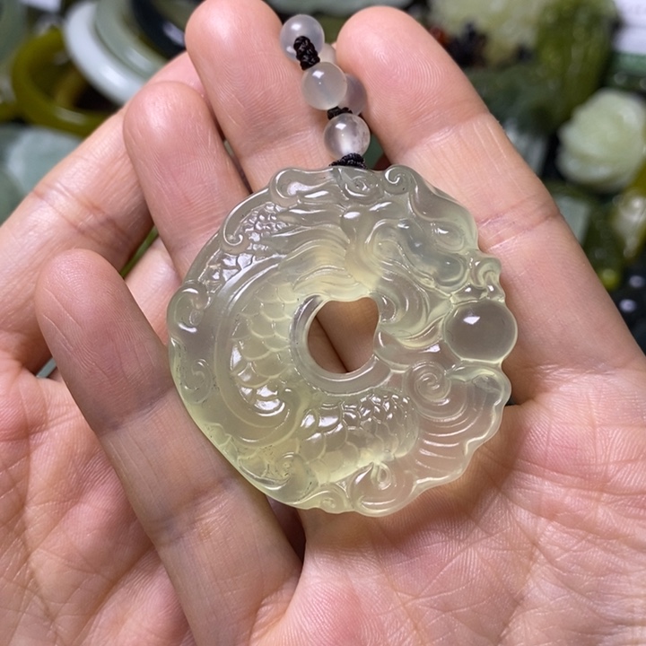 岫玉岫玉挂件未镶嵌