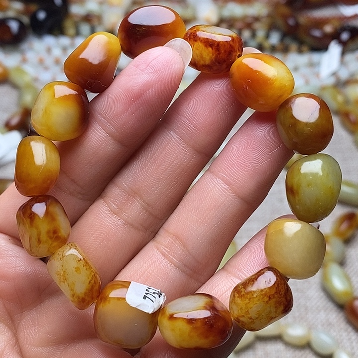 和田玉未镶嵌手链