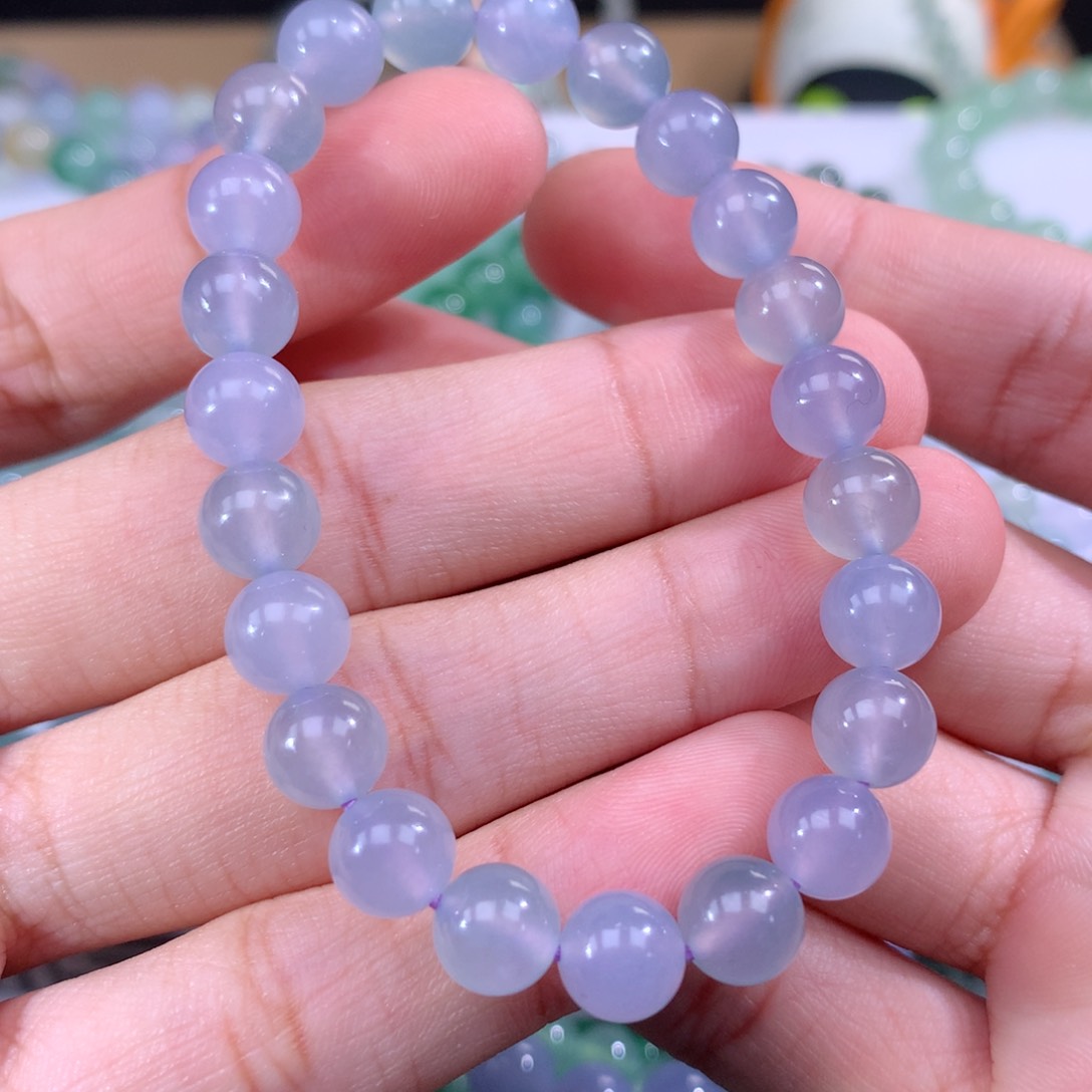 翡翠手链未镶嵌卡8m m