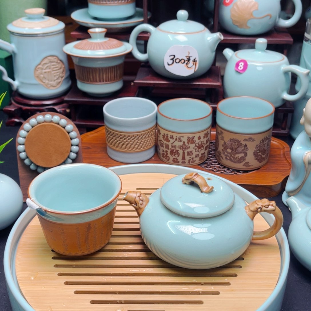 【闪购商品】汝州茶器，杯，壶，盖碗