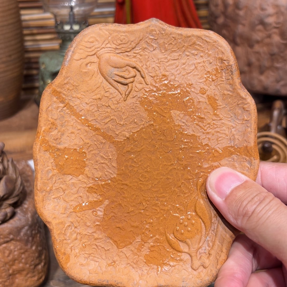 复古风格老陶泥系列茶盘茶具摆件