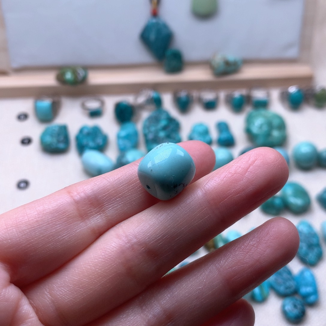 未镶嵌绿松石挂件加****法