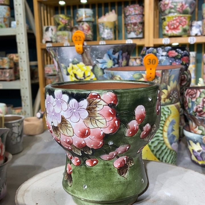 红陶景德镇艺术手绘作品