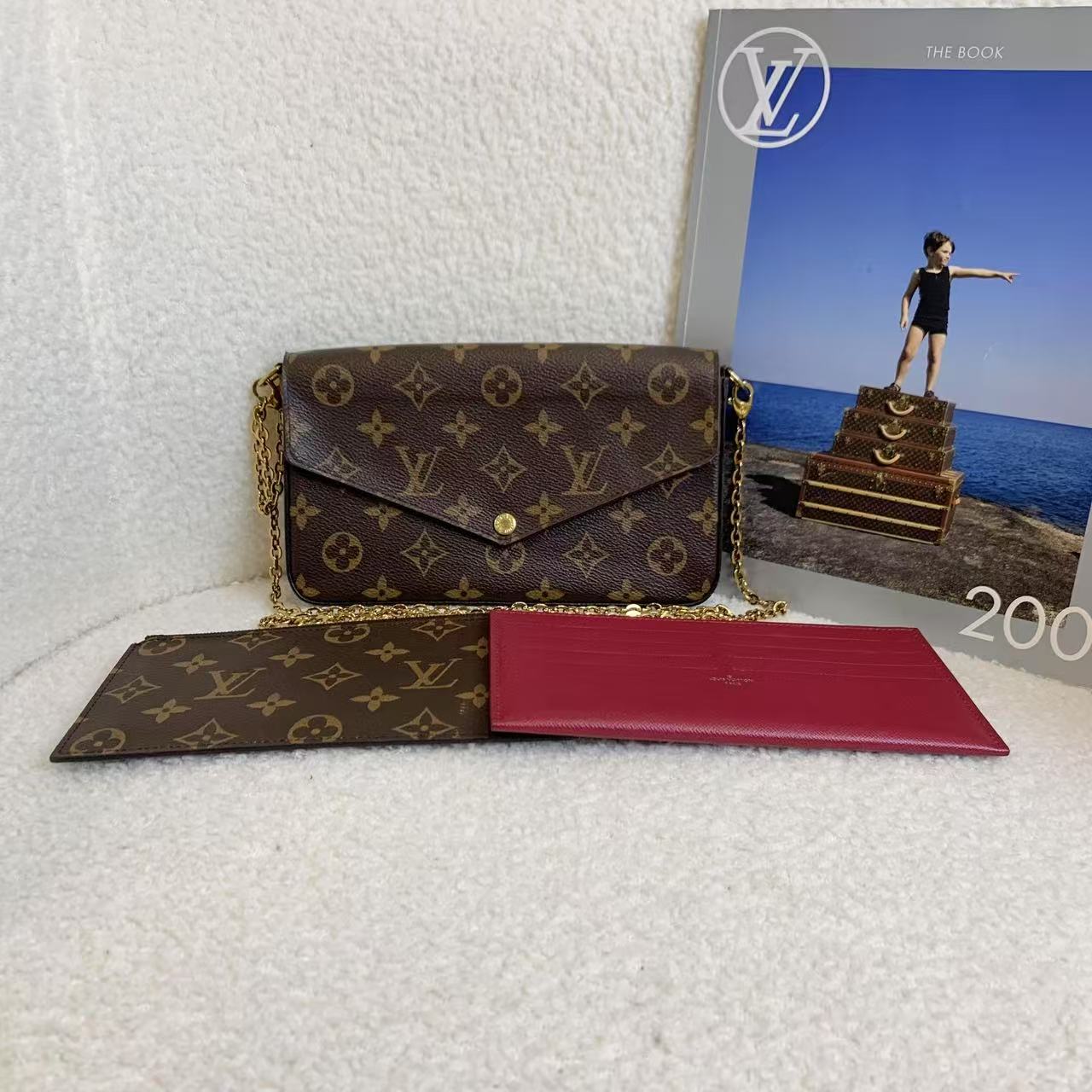 95新 LouisVuitton/路易威登 壹臻/柯南 三合一链条包  74617194
