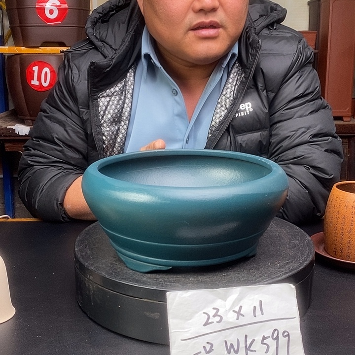 紫砂花盆货号一只WK599