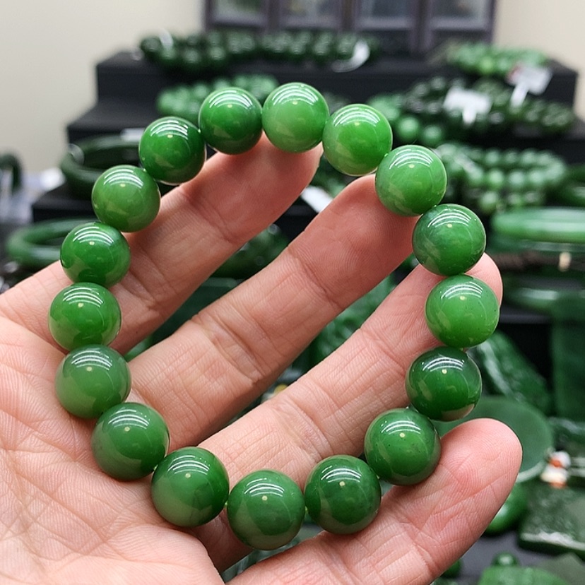 【闪购商品】和田玉（碧玉）手链未镶嵌