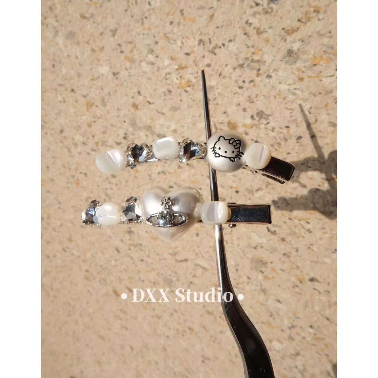 小众设计百搭kitty一对装发夹发饰47320