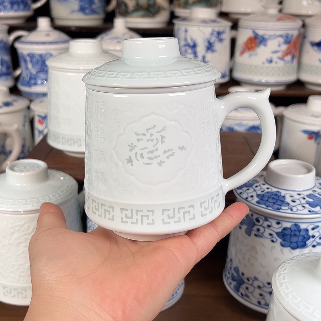 L***n景德镇高温陶瓷家用办公杯