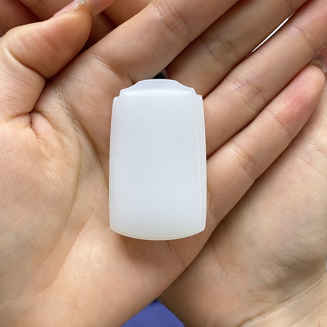 无***聊和田玉未镶嵌颈饰和田玉羊脂白无事牌精品