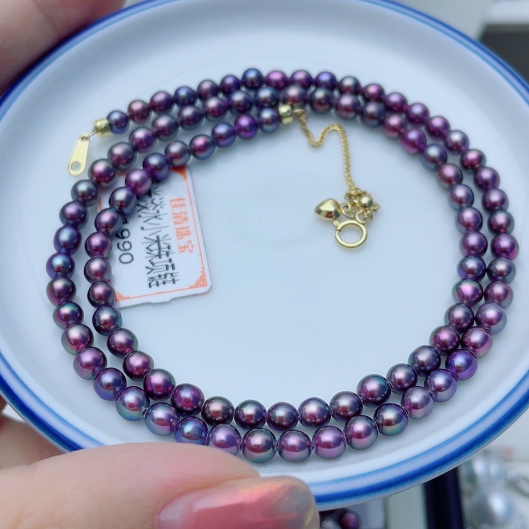 淡水珍珠未镶嵌颈饰w79