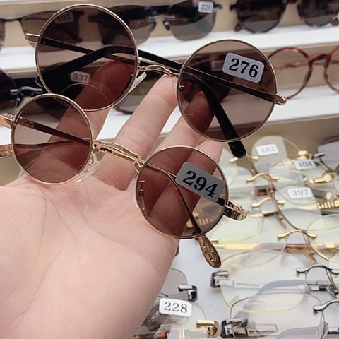 一体款天然水晶石镜