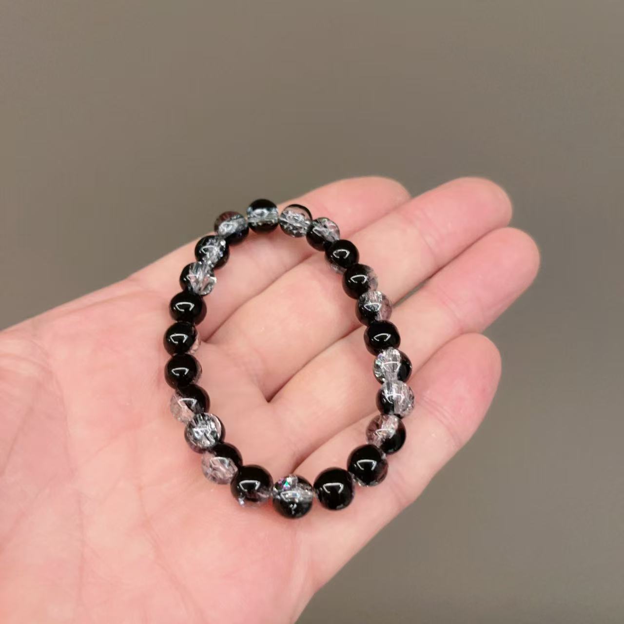 .黑白渐变琉璃LQ217（无礼盒）