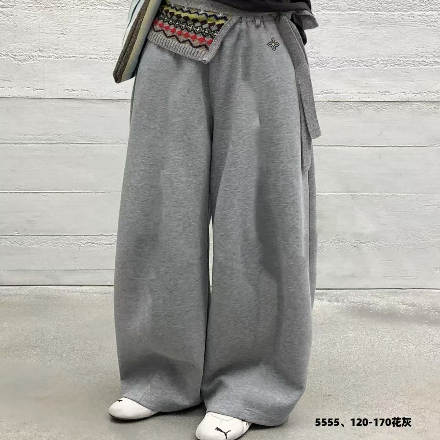 5555儿童抽绳加绒休闲裤