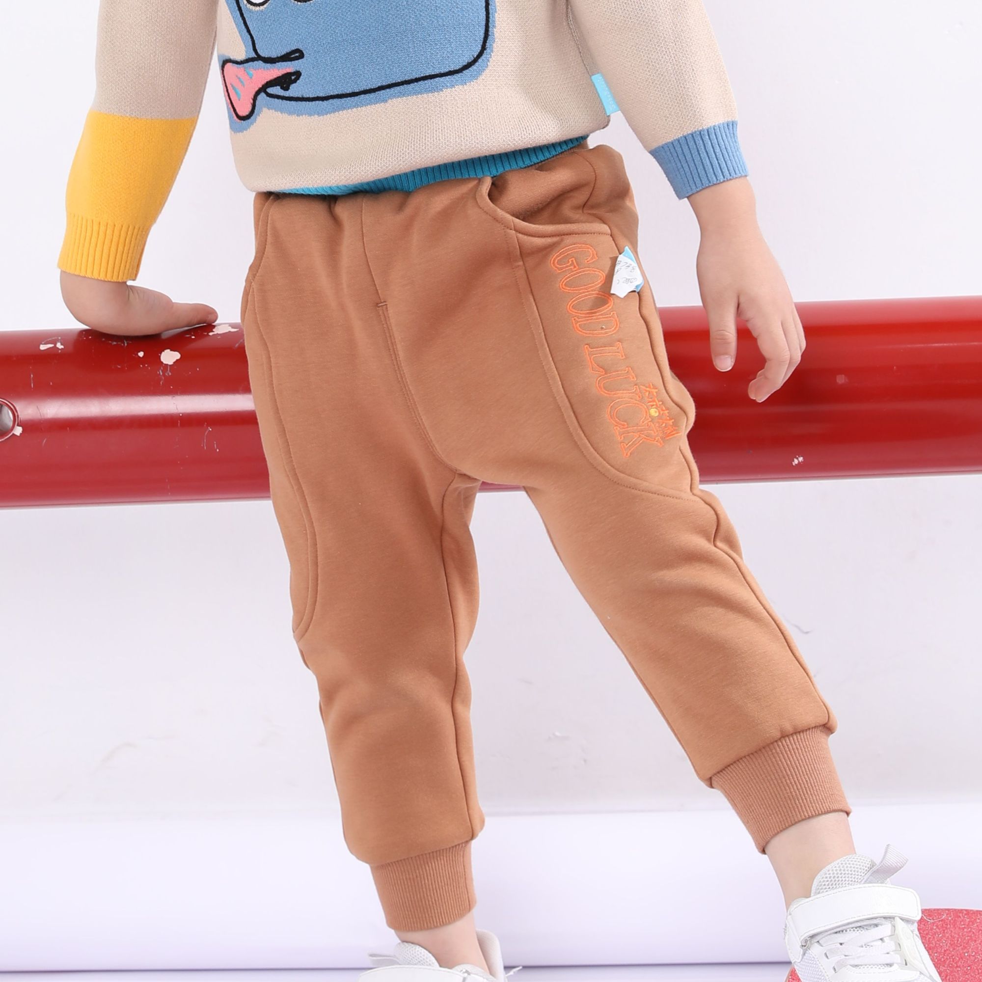  针织双层夹绒长裤8141810