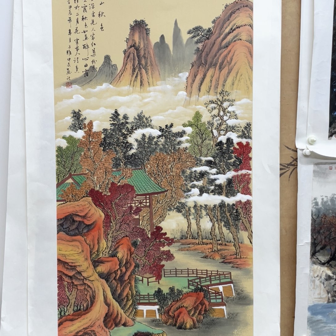 国画手绘国画，精品山水