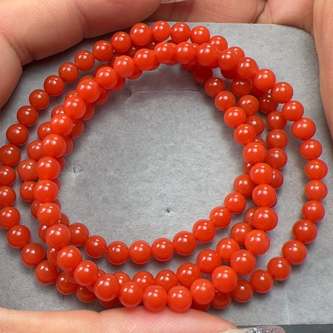 南红玛瑙手串未镶嵌