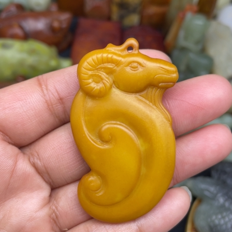 和田玉未镶嵌颈饰24