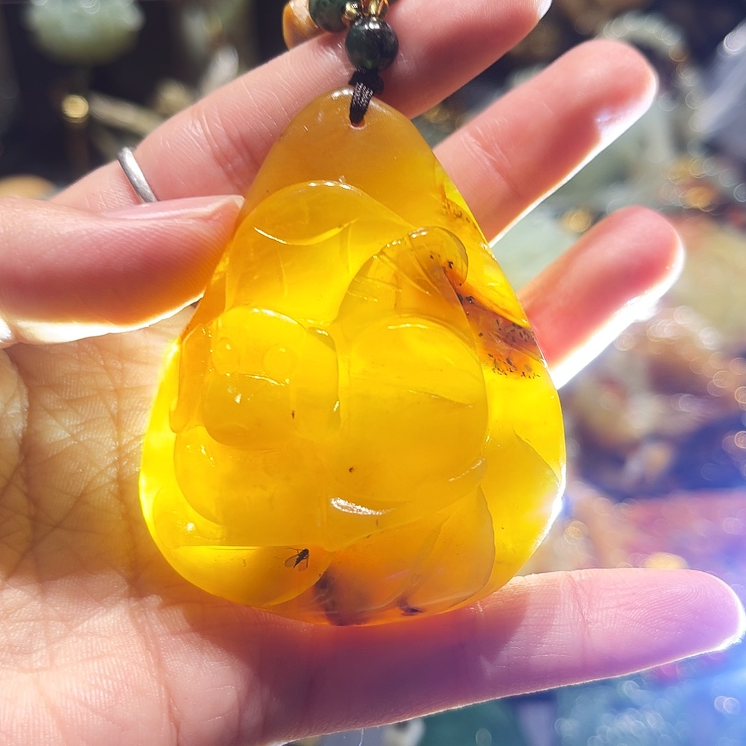 未镶嵌岫玉毛衣链