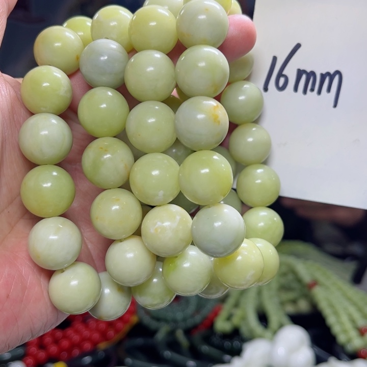 蛇纹石玉手串多样性发货未镶嵌