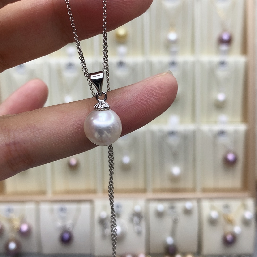 合金淡水珍珠吊坠(不含链)