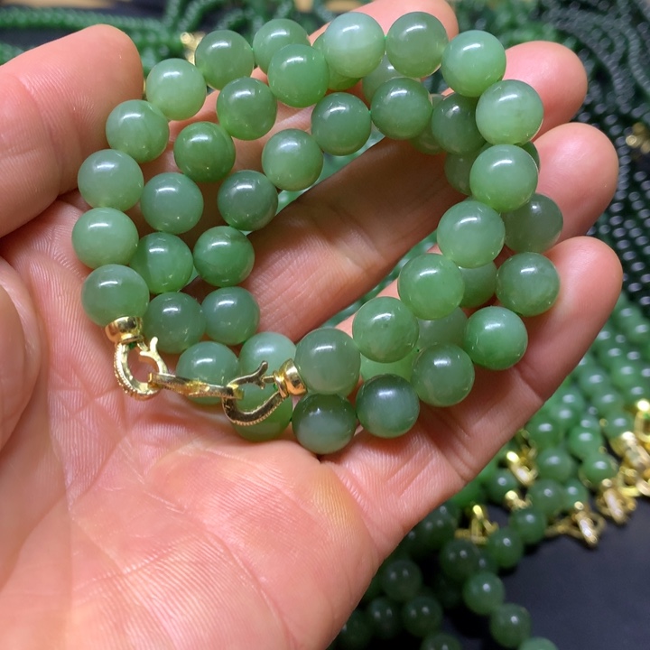 和田玉（碧玉）项链未镶嵌