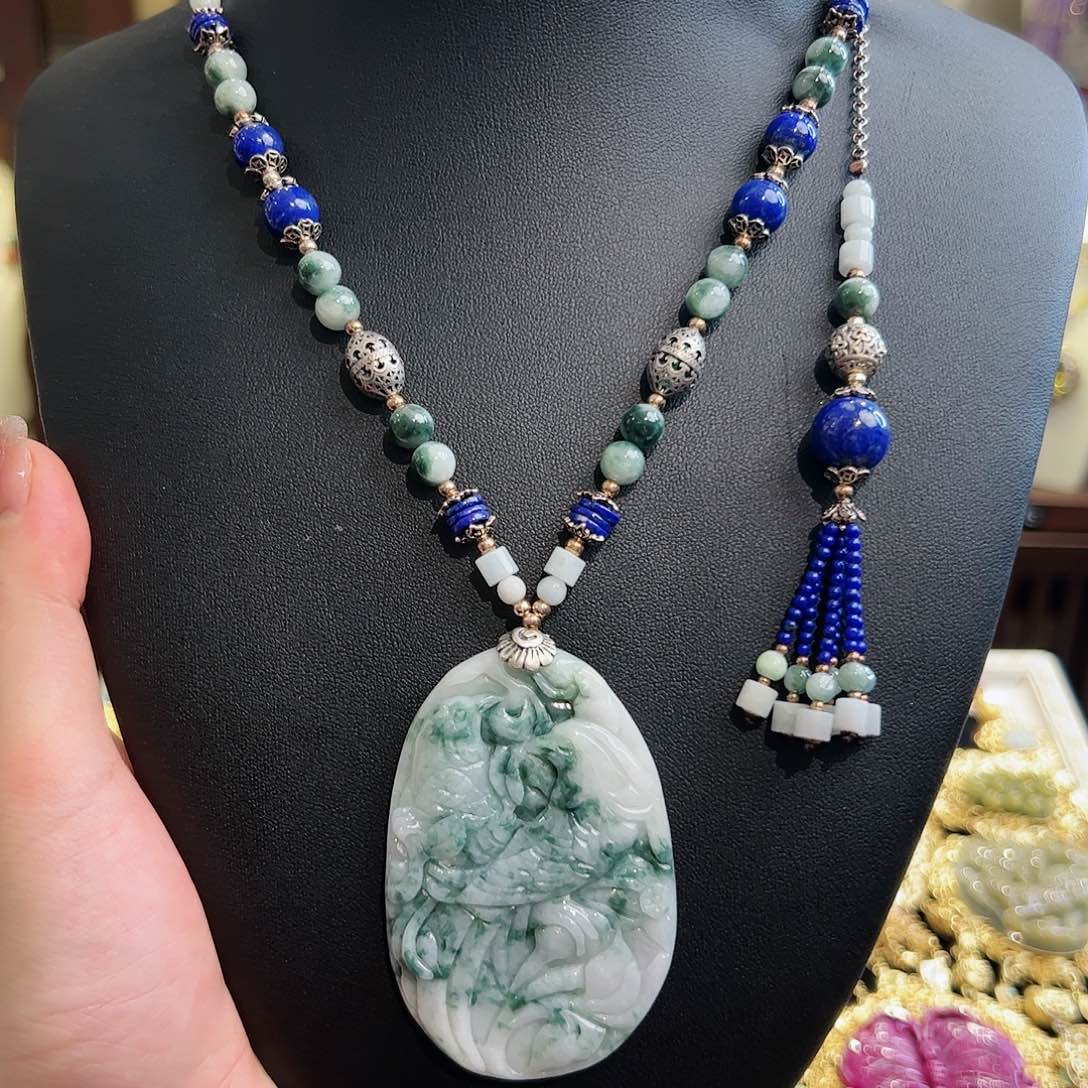 翡翠项链未镶嵌项链