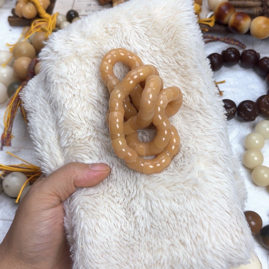 菩提根/象牙果手串卡8玉化108大肠