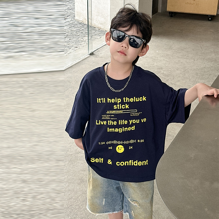 其他秋哥A7931  HY25142夏季圆领中童25142休闲时尚的短袖