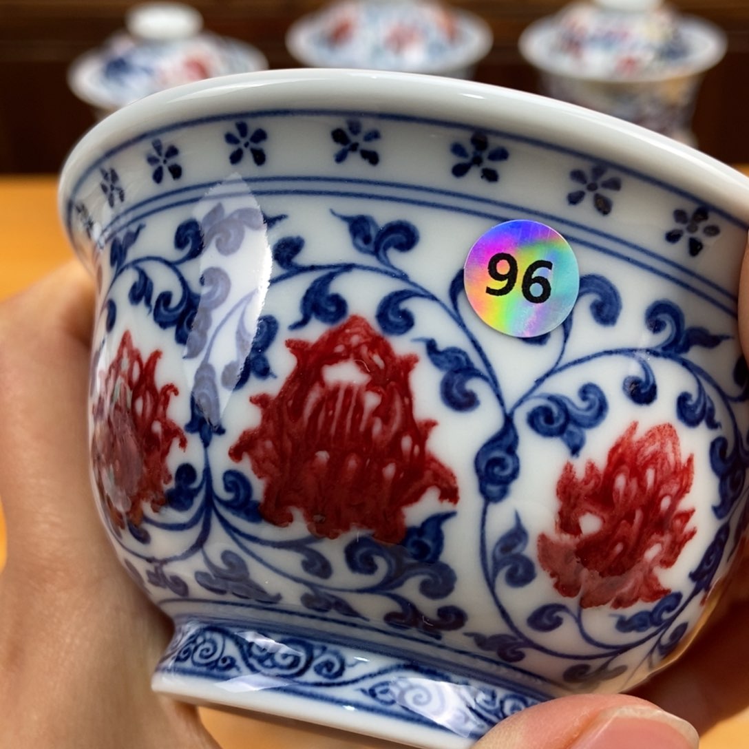 手绘现代茶具非古董