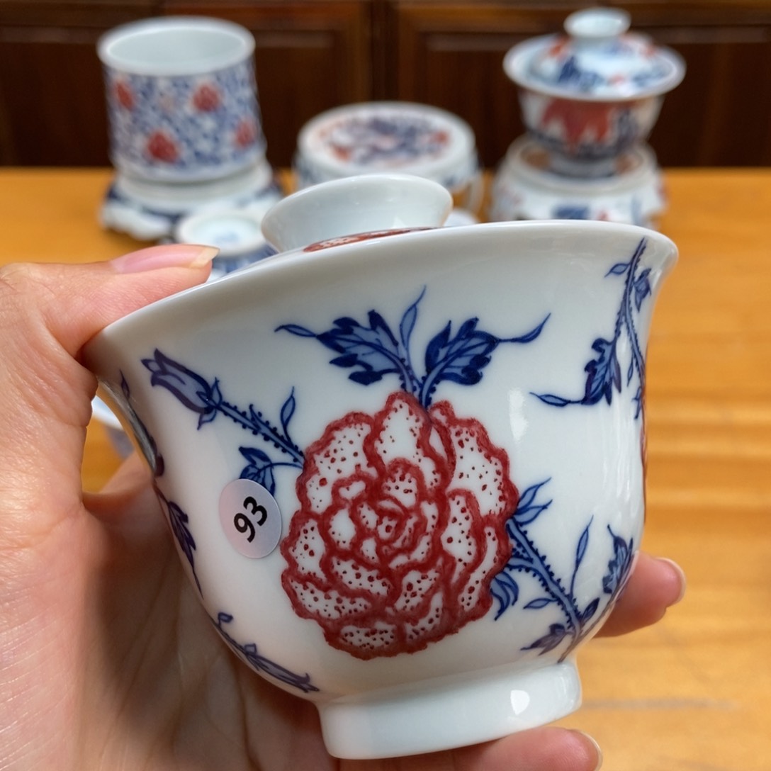 手绘现代茶具非古董