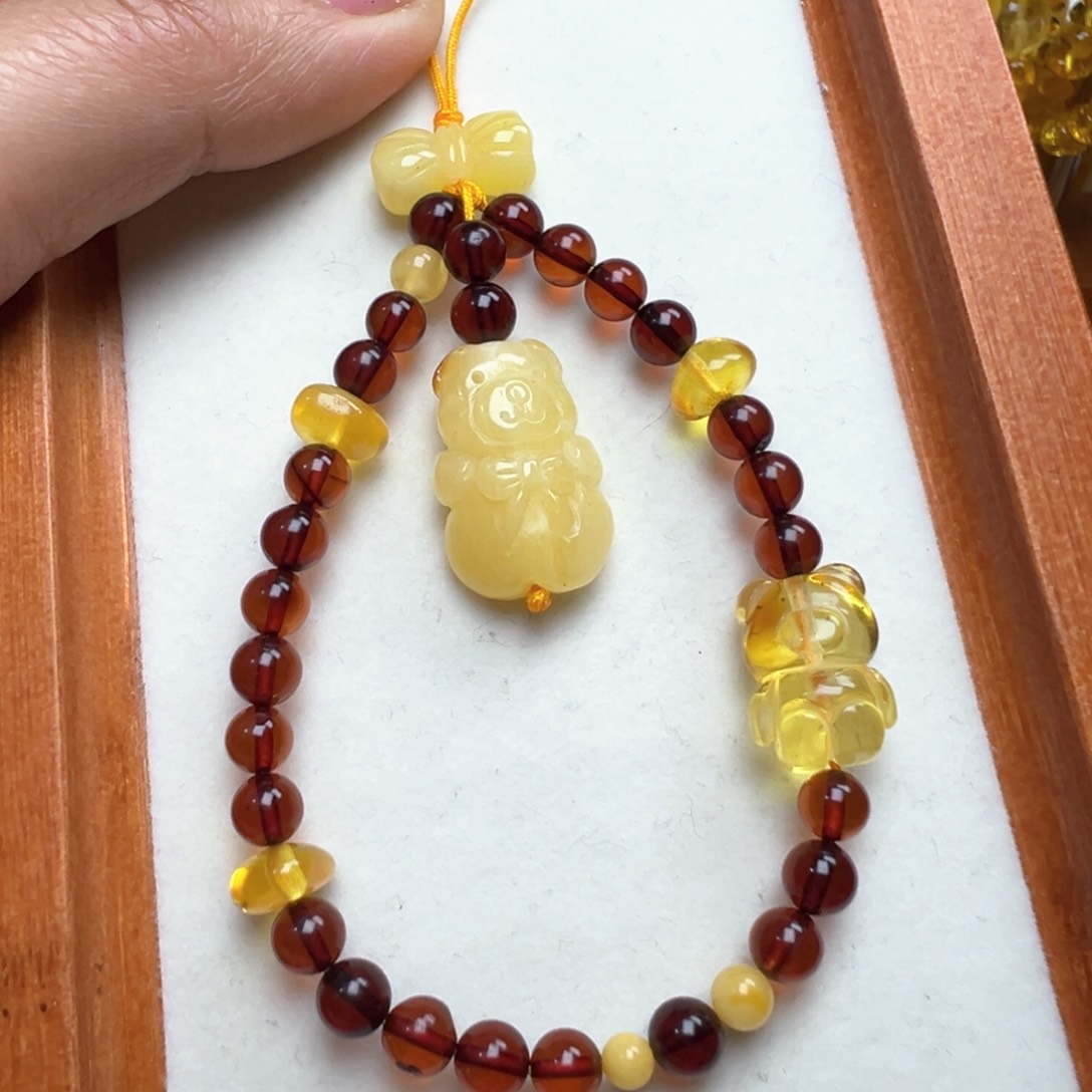 琥珀吊坠(不含链)未镶嵌