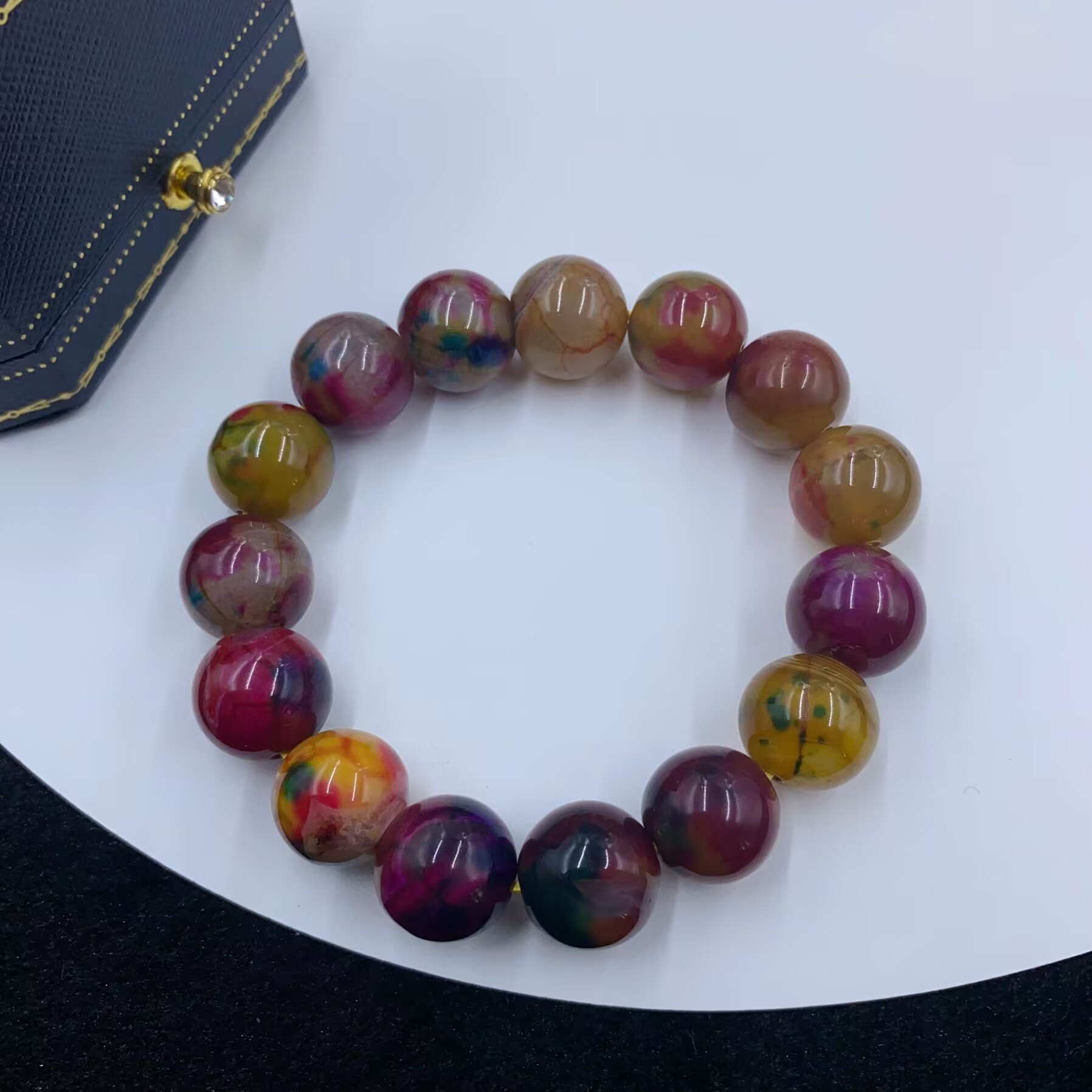 4947  九 宫 玄 瓷 胆  手串多样性发货