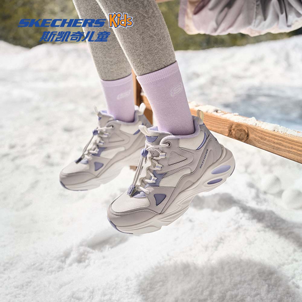 【二棉一体绒】【动态防水】斯凯奇官方加绒保暖防滑耐磨舒适百搭靴