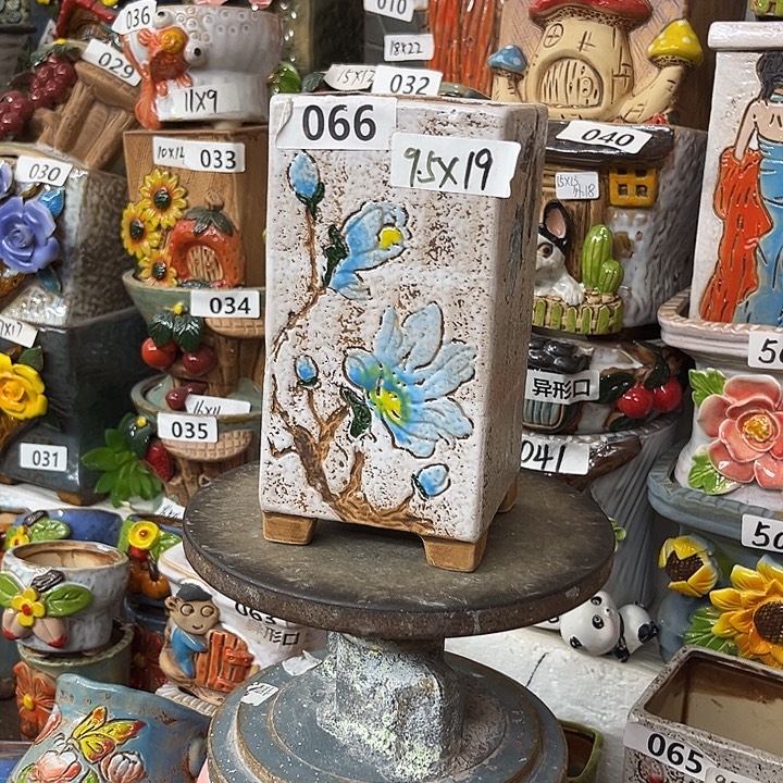 粗陶材质多肉花盆